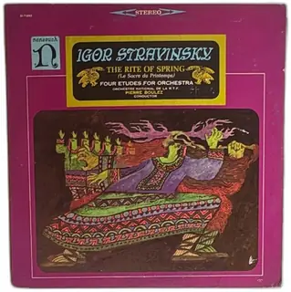 Nonesuch H-71083 Igor Stravinsky The Rite Of Spring Pierre Boulez Vinyl LP Stereo