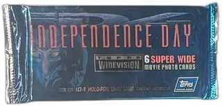 1996 Topps Independence Day Widevision Sealed Pack 6 Super Wide Cards