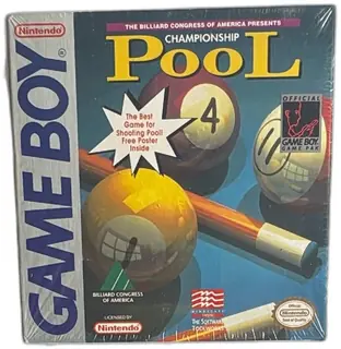 Nintendo Game Boy Championship Pool Sealed 1993 Mindscape Software Toolworks