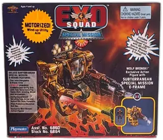 Exosquad Wolf Bronski Subterranean Special Mission E Frame Playmates 1995 NIB