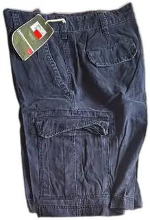 Mossimo Mens Cargo Supply Shorts Size 32 38 Charcoal Navy 100 Percent Cotton NWT