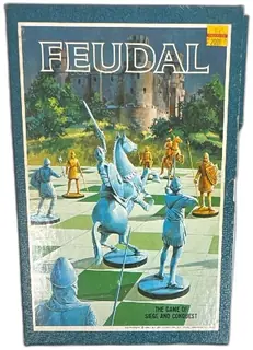 1969 3M Feudal Medieval War Strategy Board Game Complete Boxed Vintage