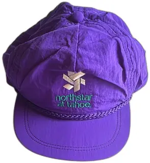 Vintage Northstar At Tahoe Purple Imperial Headwear Ski Rope Cap Adjustable 90s USA
