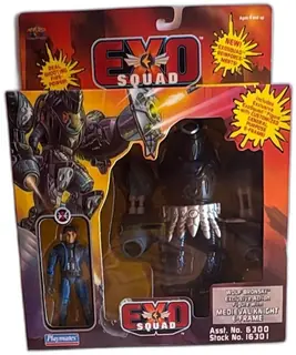 Exosquad Wolf Bronski Medieval Knight E Frame 1995 Playmates Sealed MOC