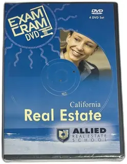 Allied Real Estate School California Real Estate Exam Cram 4 DVD Set Complete