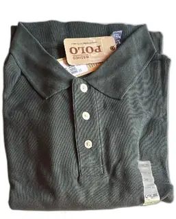 Cherokee Washed Polo Shirt Dark Green XL New With Tags 100 Percent Cotton