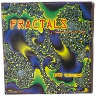 Fractals 1997 Calendar Landmark Calendars Samantha Glorioso Vintage Sealed Art