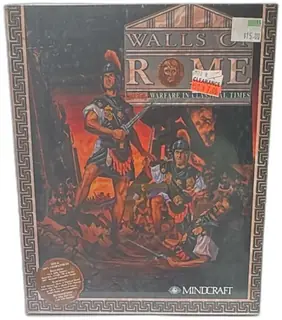 Walls Of Rome PC Big Box Game 3.5 IBM Mindcraft 1993 Sealed Slash Exclusive