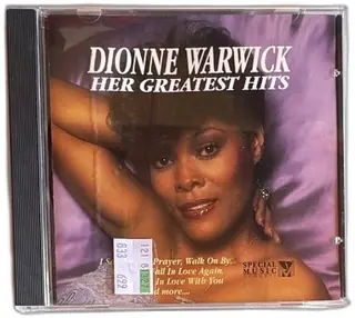 Dionne Warwick Her Greatest Hits CD 1989 Special Music Company SCD 4929 Vol 1