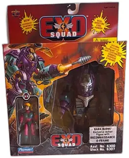 Exosquad Nara Burns Action Figure Reconnaissance EFrame 1995 Playmates New