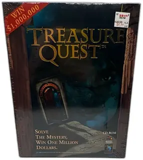 Treasure Quest PC Big Box CD-ROM Game With Official Guide Sealed 1996 Sirius