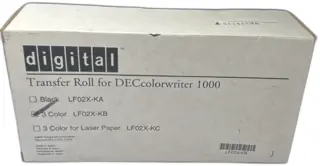Digital LF02X-KB 3-Color Transfer Roll for DECcolorwriter 1000 Printer