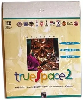Caligari TrueSpace 2 30 Day Trial CD-ROM 1995 3D Graphics Animation Software Windows
