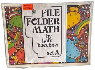 File Folder Math Set A by Katy Buechner Vintage Colorful Math Activity Review Copy