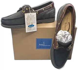 Rockport MR5108 Men’s 12M Leather Boat Shoes Brown Black New Old Stock 1997