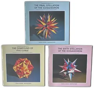 Tarquin Polyhedra No 1 2 3 Math Model Book Set Jenkins Bear 1985 Complete Series