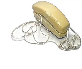 Spectra-Phone TL-4 Beige Slimline Vintage Touch Tone Landline Phone 1993