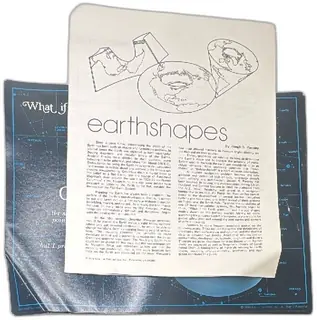 1969 Litton Systems Earthshapes Poster Set What If the Earth Were Geometric Shapes
