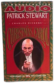 Patrick Stewart Christmas Carol Audio Cassette Simon Schuster Sealed Vintage 199