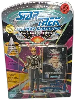 Star Trek TNG Commander Sela Action Figure Playmates 1993 MOC Romulan Gear