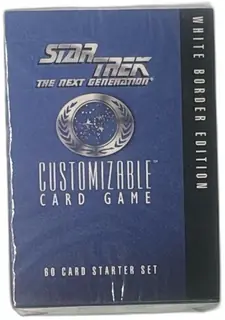 Star Trek Next Generation CCG 60 Card Starter Set White Border Sealed 1994