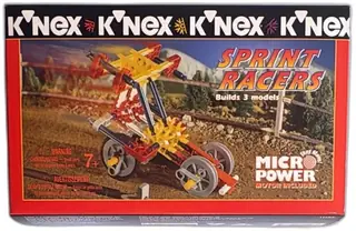 K'NEX Sprint Racers 11106 Motorized Building Set 51 Pieces 1995 Vtg SEALED