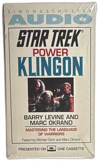 Star Trek Power Klingon Audio Cassette Sealed 1993 Simon Schuster Dolby