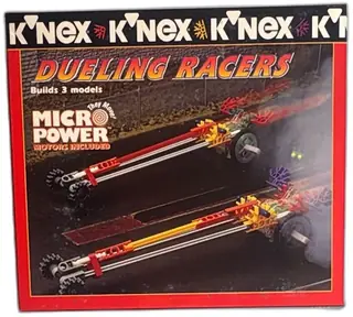 K'NEX Dueling Racers Set 11512 1995 Micro Power Motors Vintage New Sealed