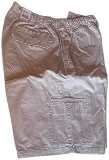 Cherokee Waikiki Wear Mens Stone Cargo Shorts Size Large 100 Percent Cotton New