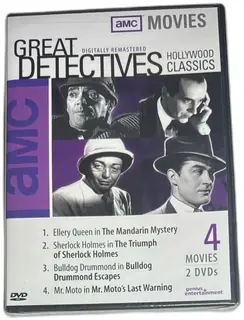 AMC Great Detectives Digitally Remastered Hollywood Classics 4 Movie DVD Set