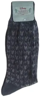 Disney Hosiery Collection Mickey Mouse Silhouette Socks USA 10-13 Black New