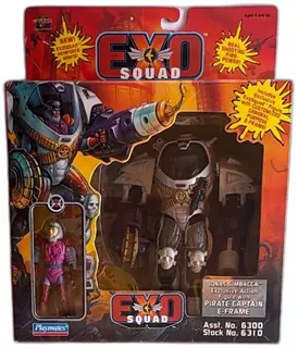 ExoSquad Jonas Simbacca Pirate Captain E Frame Action Figure Playmates 1995