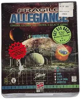 Fragile Allegiance Big Box PC CD-ROM 1996 Interplay Strategy DOS SEALED New