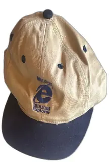 Microsoft Internet Explorer Public Networks Otto Cap Vintage Promo Beige Navy Hat
