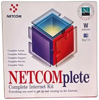 Netcom NETCOMplete Complete Internet Kit 1996 With CD and Manual Windows MacOS
