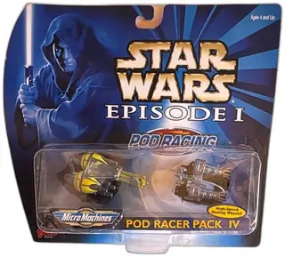 Star Wars Episode I Micro Machines Pod Racer Pack IV Sealed Galoob 1998