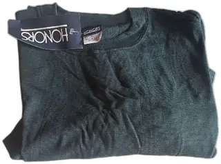 Honors Dark Green Ribbed Long Sleeve Shirt XL Made In USA New With Tags