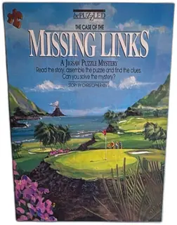 BePuzzled Missing Links 1990 Jigsaw Puzzle Mystery Game New Sealed Hawaii Golf