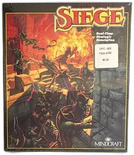 Siege Mindcraft Real-Time Strategy PC Game 3.5 Inch IBM Sealed 1992 VGA