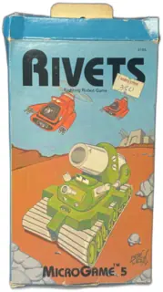 Rivets MicroGame 5 Second Edition 1979 Metagaming Complete Boxed Board Game