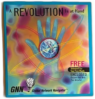 GNN Global Network Navigator Free Trial Internet Startup Software Envelope 1995