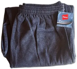 Hanes Premium Cotton Rich Comfort Lounge Pants Large Charcoal Heather New Tag