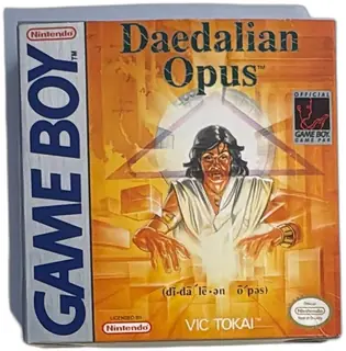 Daedalian Opus Nintendo Game Boy Complete In Box 1990 Vic Tokai Puzzle