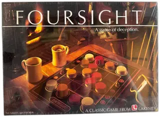 Vintage Lakeside Foursight Board Game Sealed 1985 Made In Taiwan Strategy Fun
