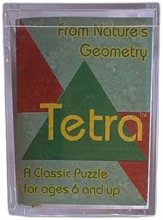 Design Science Toys Tetra Classic Wooden Pyramid Puzzle 1997 Complete Boxed
