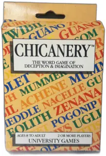 Chicanery Word Game of Deception & Imagination 1987 University Games Complete
