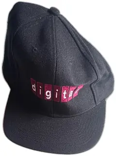 Vintage Head To Toe Black Snapback Hat Embroidered Digitar Logo Adjustable Cap