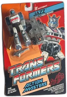 Transformers Action Masters Jazz With Turbo Board 1989 Hasbro MOC Vintage