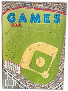 Games Magazine May 1985 Volume 9 Number 5 Baseball Theme Puzzles Vintage