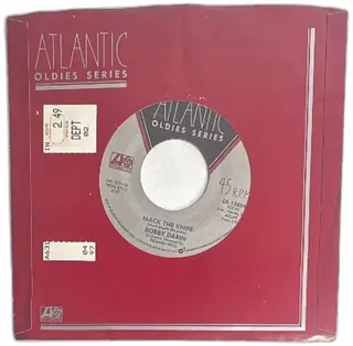 Bobby Darin Mack The Knife Beyond The Sea 45 RPM Record Atlantic Oldies Series